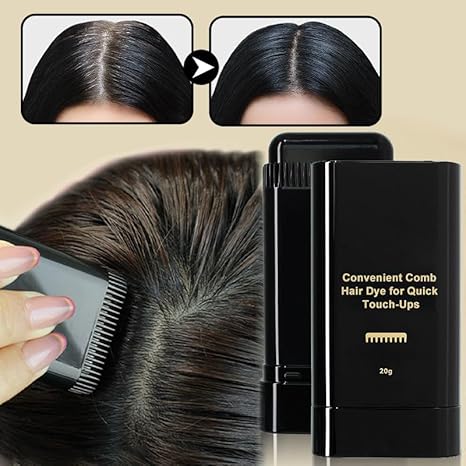 Instant Hair Dye Stick with Built-in Comb