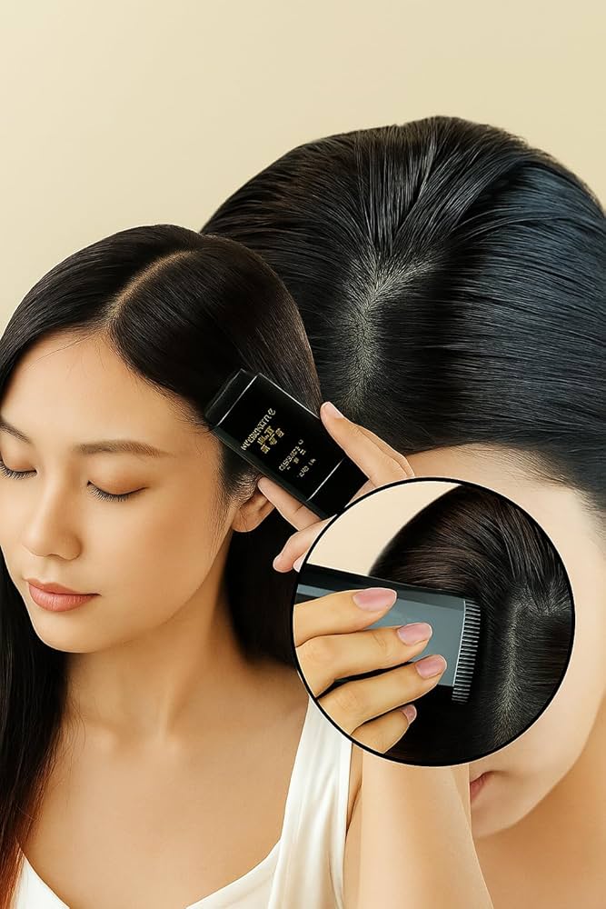 Instant Hair Dye Stick with Built-in Comb
